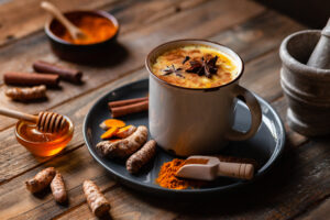 Gouden melk met curcuma